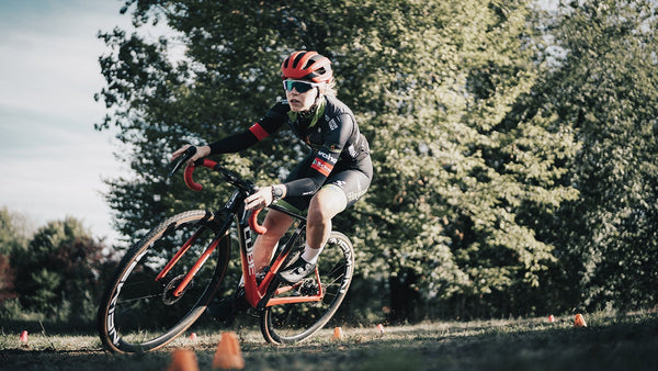 Cyclocross rider during a race