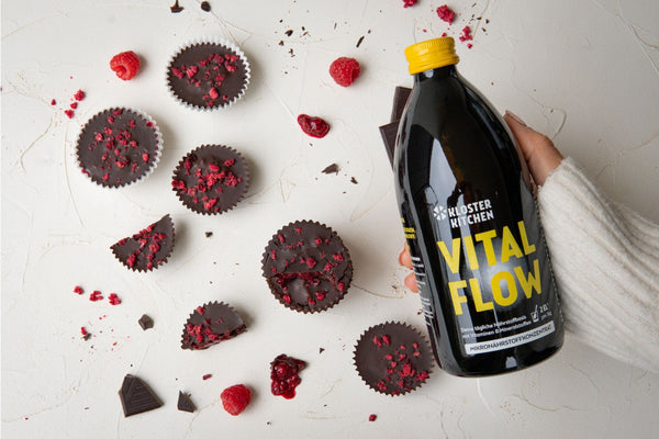 EINFACHE SCHOKO CUPS MIT HIMBEERFÜLLUNG – FRUCHTIGES REZEPT MIT VITAL FLOW