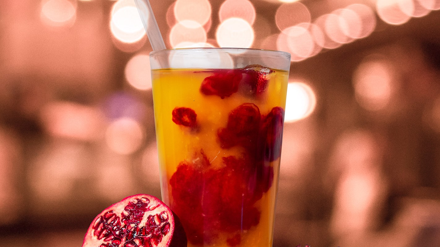Drink "Refresh Yourself" fertig gemixt und dekoriert.