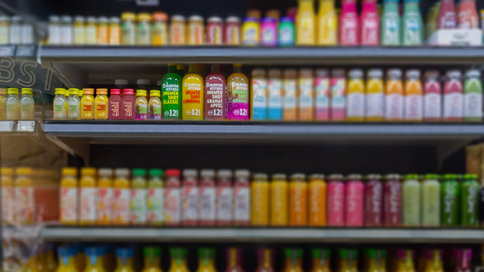 Kloster Kitchen In new markets: The ginger shots in a refrigerated case with other shots + smoothies.