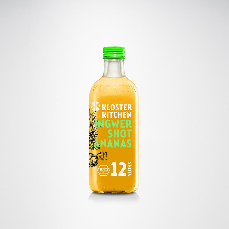 1 di 24 bottiglie di ananas Ginger Shot 12SHOTS