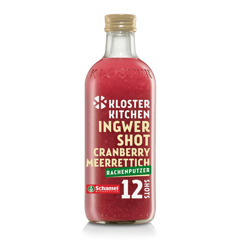 Ingwer Shot Cranberry Meerrettich Flasche
