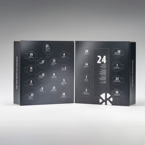 Der Kloster Kitchen Adventskalender aufgeklappt 