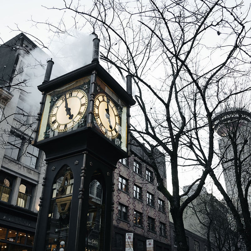 Die Dampfuhr in Gastown Vancouver in Kanada.