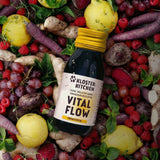 Detalles del producto Vital Flow: concentrado natural de micronutrientes con 15 vitaminas y minerales.